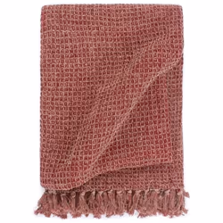 vidaXL Couverture en coton 220 x 250 cm Bordeaux - 220 x 250 cm