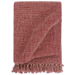 vidaXL Couverture en coton 220 x 250 cm Bordeaux - 220 x 250 cm