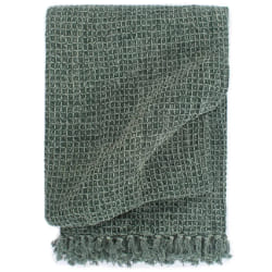 vidaXL Couverture Coton 160 x 210 cm Vert foncé - 160 x 210 cm