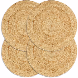 Nos napperons tissés à la main ajouteront un élément unique à votre cuisine. Le jute est un matériau naturellement résistant, ...