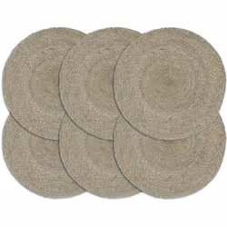 Nos napperons tissés à la main ajouteront un élément unique à votre cuisine. Le jute est un matériau naturellement résistant, ...