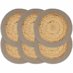 Nos napperons tissés à la main ajouteront un élément unique à votre cuisine. Fabriqués en 70% jute et 30% coton, ces napperon ...
