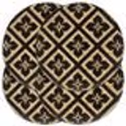 vidaXL Napperons 4 pcs Noir 38 cm Rond Jute - TU