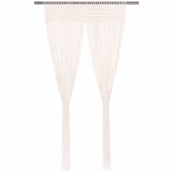 Notre rideau en fils pratique avec macramé constitue un excellent moyen de décorer votre intérieur. Il peut être utilisé comm ...