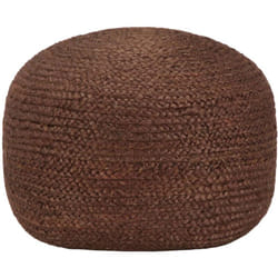 vidaXL Pouf fait à la main Marron 40 x 45 cm Jute
