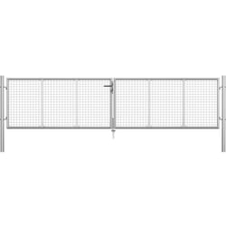 Vidaxl - Porte de jardin Acier galvanisé 415x125 cm Argenté
