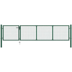 Vidaxl - Portillon Acier 350x75 cm Vert