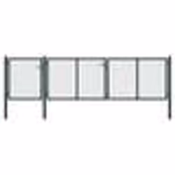 vidaXL Portail de jardin Acier 400 x 100 cm Vert - TU