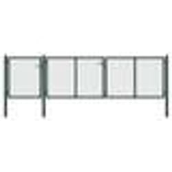 vidaXL Portail de jardin Acier 400 x 100 cm Vert - TU