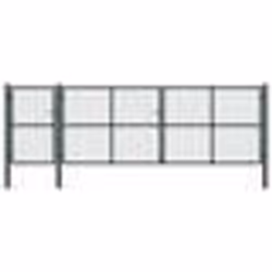 vidaXL Portail de jardin Acier 500 x 150 cm Vert - TU