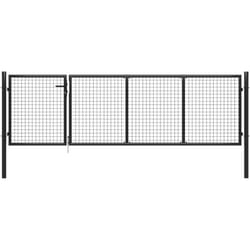 Vidaxl - Portillon Acier 350x75 cm Anthracite