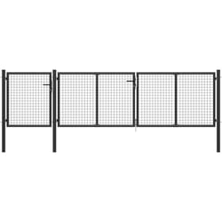 Vidaxl - Portail de jardin Acier 400 x 100 cm Anthracite