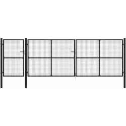 Vidaxl - Portail de jardin Acier 500 x 150 cm Anthracite