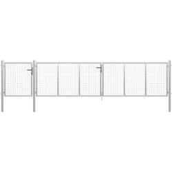 Vidaxl - Portail de jardin Acier 500 x 75 cm Argenté