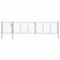 vidaXL Portail de jardin Acier 500 x 100 cm Argenté - TU