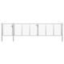 vidaXL Portail de jardin Acier 500 x 100 cm Argenté - TU