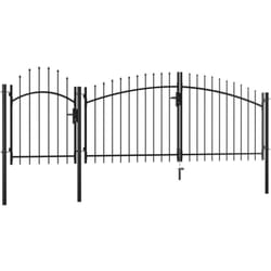 Vidaxl - Portail de jardin Acier 2,25 x 4 m Noir