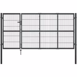 Notre portail de clôture en acier sera un point d'entrée idéal pour la clôture autour de votre jardin ou patio. Ce portail de ...