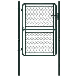 vidaXL Portillon Acier 100 x 125 cm Vert - TU