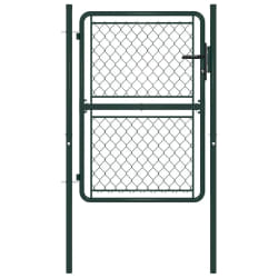 vidaXL Portillon Acier 100 x 150 cm Vert - TU