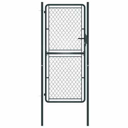 vidaXL Portillon Acier 100 x 200 cm Vert - TU