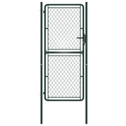 vidaXL Portillon Acier 100 x 200 cm Vert - TU