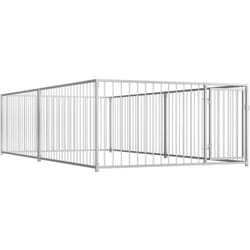 Chenil d'extérieur pour chiens 200 x 400 x 100 cm