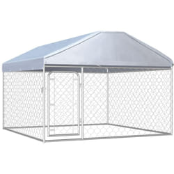 Vidaxl - Chenil extérieur avec toit pour chiens 200 x 200 x 135 cm