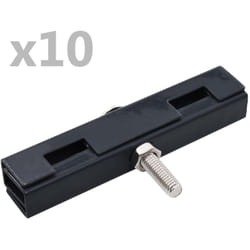 Vidaxl - Ensemble de 10 connecteurs de tapis en u de jardin Anthracite