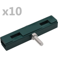 Vidaxl - Ensemble de 10 connecteurs de tapis en u de jardin Vert