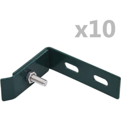 Vidaxl - Ensemble de 10 connecteurs d'angle mural Vert