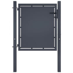 Portail de jardin Acier 100 x 75 cm Anthracite Vidaxl