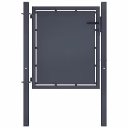 Description générale Notre portail de clôture en acier est l'entrée idéale pour délimiter votre jardin ou patio. Conçu en aci ...