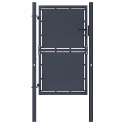 vidaXL Portail de jardin Acier 100 x 125 cm Anthracite - TU