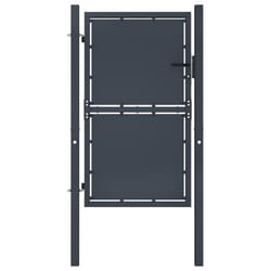vidaXL Portail de jardin Acier 100 x 125 cm Anthracite - TU