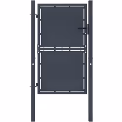 vidaXL Portail de jardin Acier 100 x 200 cm Anthracite - TU