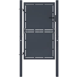 vidaXL Portail de jardin Acier 100 x 200 cm Anthracite - TU