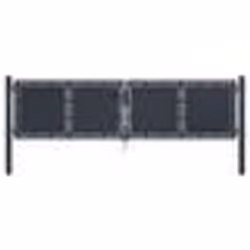 vidaXL Portail de jardin Acier 300 x 75 cm Anthracite - TU