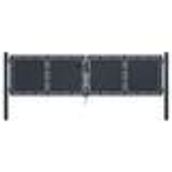 vidaXL Portail de jardin Acier 300 x 75 cm Anthracite - TU