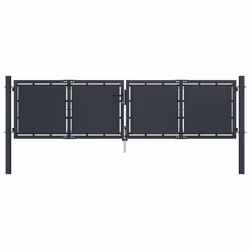 vidaXL Portail de jardin Acier 300 x 100 cm Anthracite - TU
