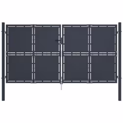 Notre portail de clôture en acier sera un point d'entrée idéal pour la clôture autour de votre jardin ou patio. La porte de j ...