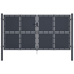 Vidaxl - Portail de jardin Acier 300x150 cm Anthracite