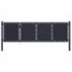 vidaXL Portail de jardin Acier 350 x 75 cm Anthracite - TU