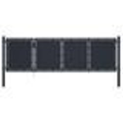vidaXL Portail de jardin Acier 350 x 75 cm Anthracite - TU