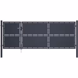 Notre portail de clôture en acier sera un point d'entrée idéal pour la clôture autour de votre jardin ou patio. La porte de j ...