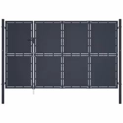 Notre portail de clôture en acier sera un point d'entrée idéal pour la clôture autour de votre jardin ou patio. La porte de j ...