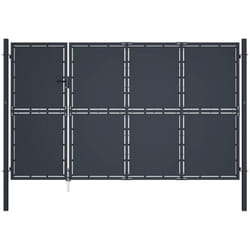 Vidaxl - Portail de jardin Acier 350 x 150 cm Anthracite