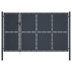 vidaXL Portail de jardin Acier 350 x 175 cm Anthracite - TU