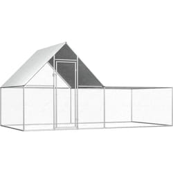 Poulailler 4 x 2 x 2 m Acier galvanisé