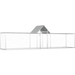 Poulailler 5 x 1 x 1,5 m Acier galvanisé